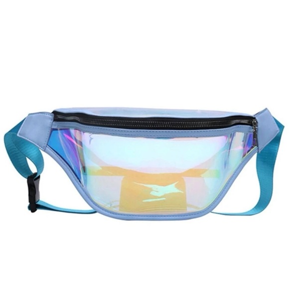 Pastel Iridescent Holographic Waist Belt Shoulder Belt-bag Fanny Pack - Picture 5 of 16